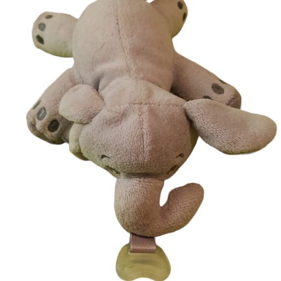 Avent Soothie Snuggle Elephant Pacifier Holder Plush Stuffed Animal 7" Lovey - Picture 2 of 5